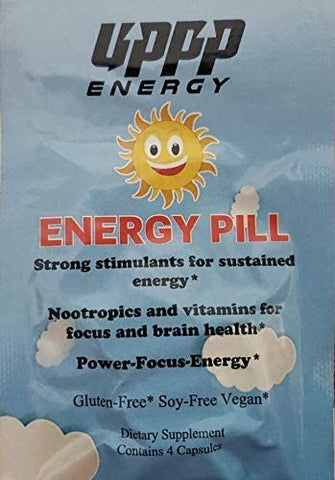 Uppp energy Formula, a nootropic and vitamin blend for focus and brain health.
