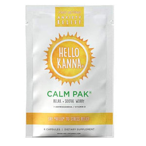 This is a picture of a calm pak of Kanna nootropic supplement
