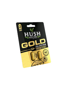 Hush Kratom Extract Powder Capsules (Hush Gold)