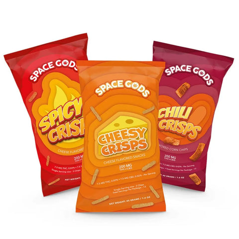Space Gods Delta 9 THC + CBD Space Crisps (Potato Chips)