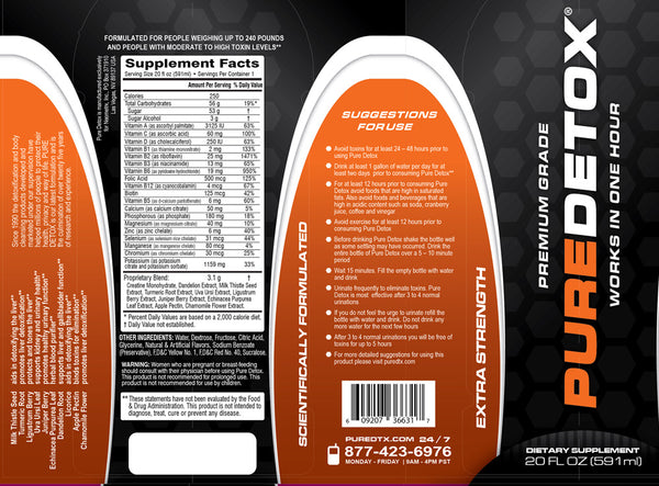 Neometrx Pure Extra Strength Detox Drinks